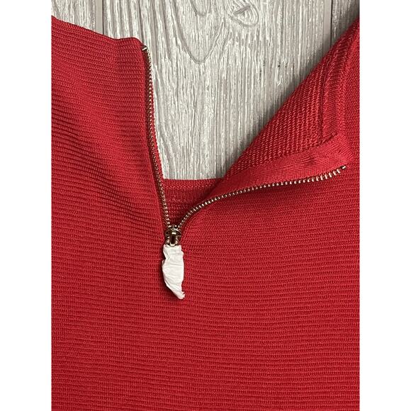 Basler Short Sleeve Dress Top Style Seabreeze in‎ Red Size 20 NWT - Picture 11 of 12